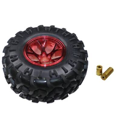 Büyük Arazi Tekerleği 125mm x 58mm - Kırmızı