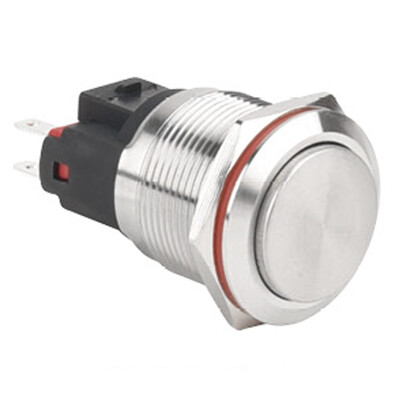 22E-G1 22mm Çıkık Yaylı Metal Buton