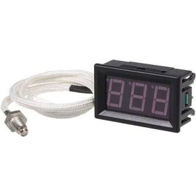 XH-B310 12V K tipi M6 Termokupl Dijital Termometre - Kırmızı