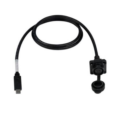 LP16-TYPEC-MP-FS-1M-002 Su Geçirmez Type C 3.1 Dişi Panel Tip Konnektör - 1M Kablo
