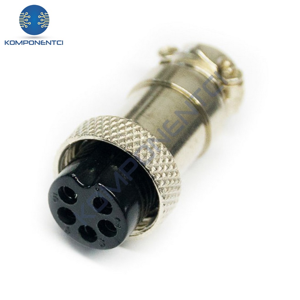 IC-261M 16mm Mayk Dişi Şase 5P Konnektör