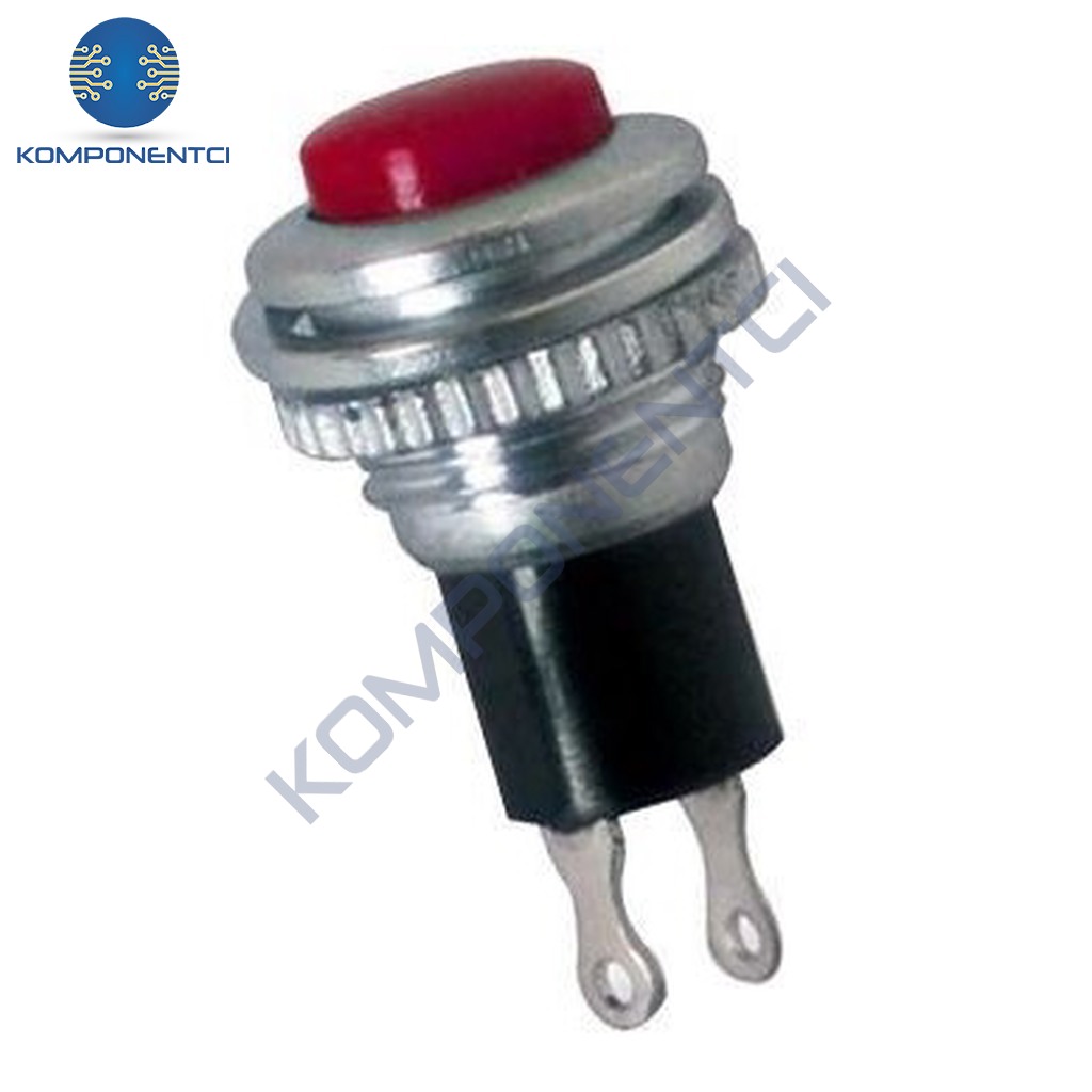 IC-179 Buton Ø10mm DS-316 Kırmızı