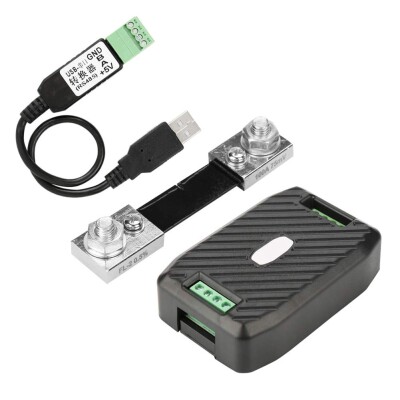 PZEM-017 0-300V 100A DC Güç İletişim Modülü + 100A Şönt + USB-RS485
