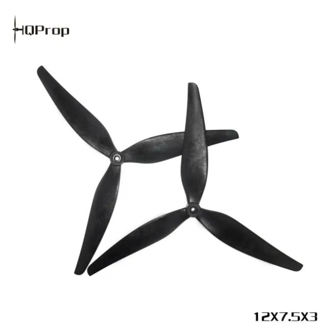 HQ MacroQuad Prop 12X7.5X3'' 3 Bıçaklı 1CW+1CCW Drone Pervanesi