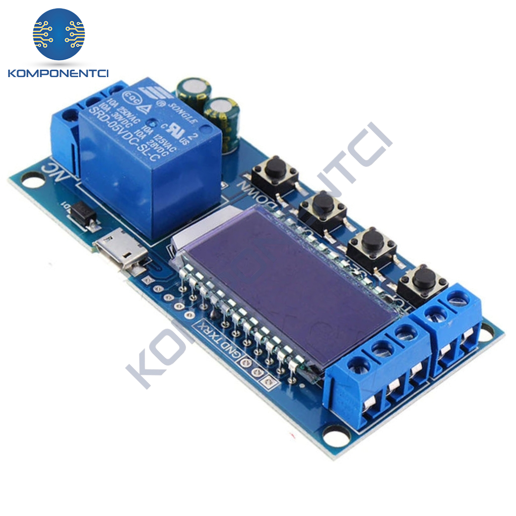 XY-LJ02 Zaman Geciktirme Röle Modülü 6-30V Dijital Ekran | Komponentci