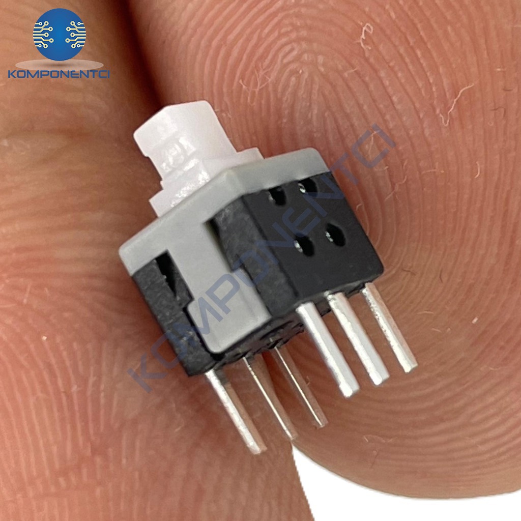 IC-196A 6 Pinli Bacaklı Kalıcılı Yaylı Push Buton 6x6mm