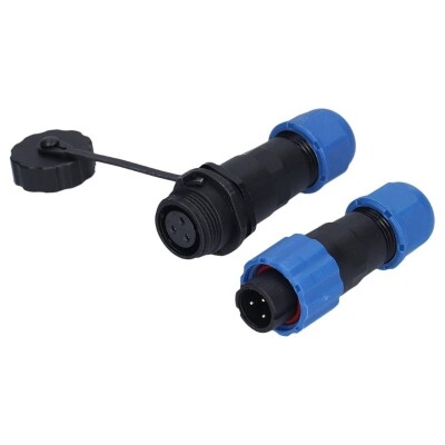 SD13 3 Pin 13mm Su Geçirmez Konnektör Takımı