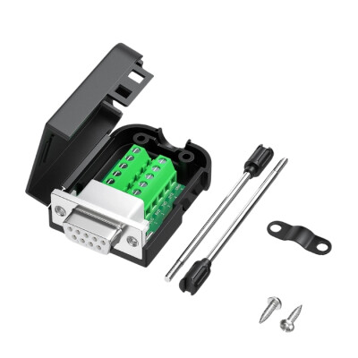 D-Sub DB9 9-Pin Dişi Terminal Block Adaptörü