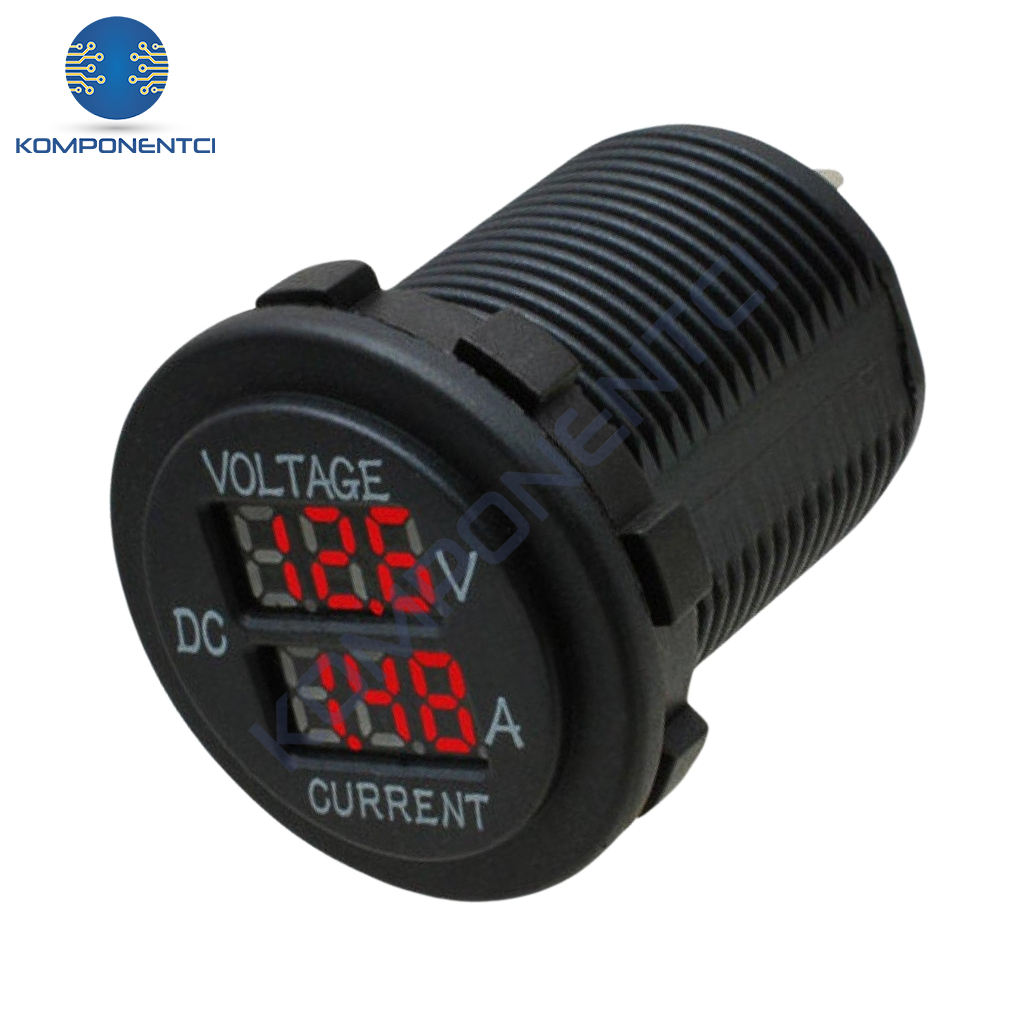 IC-231E Pano Uçlu Volt-Ampermetre 28mm