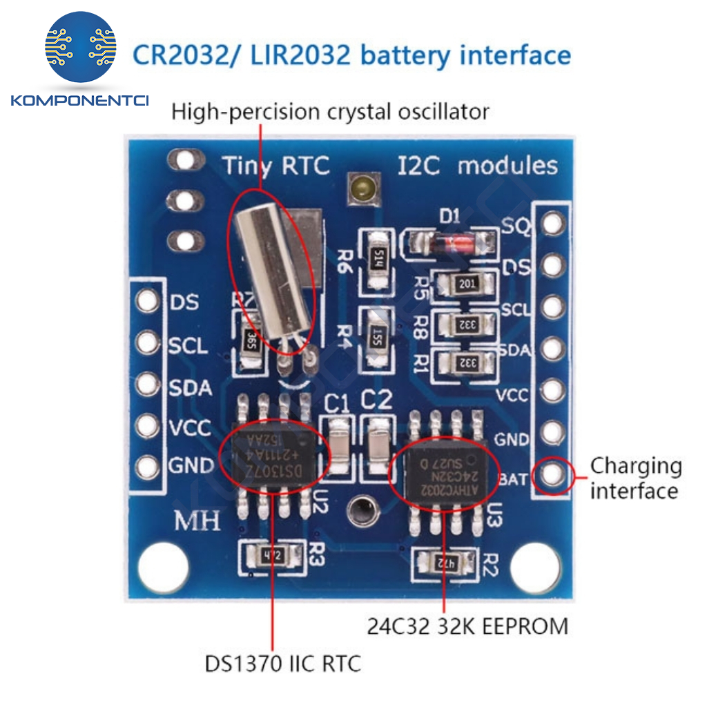 Sparkfun Rtc Module Ds1307 DS1307 RTC Modül | Komponentci