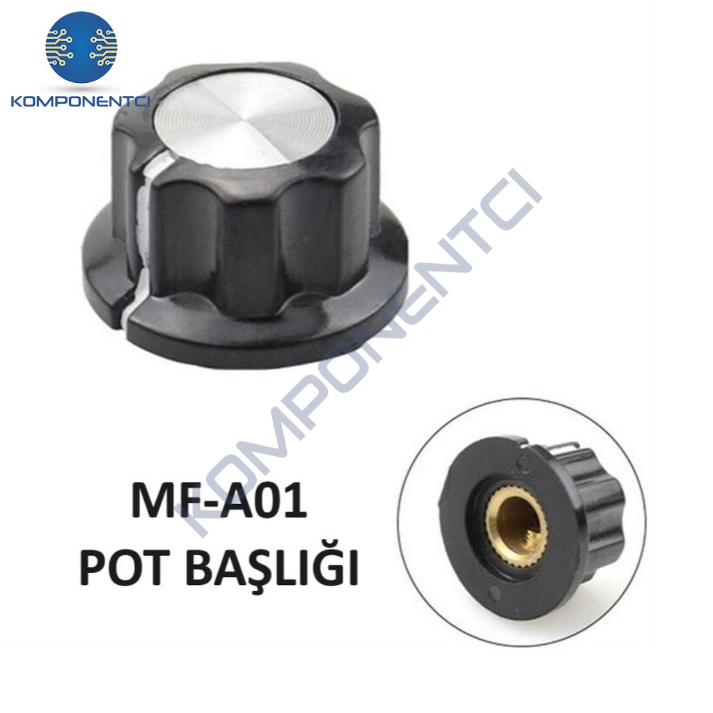 IC-222A Vidalı Potansiyometre Düğmesi Pot Başlığı MF-A01