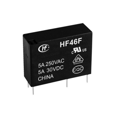 HF46F-12-HS1 12V 5A SPST-NO Kombi Rölesi