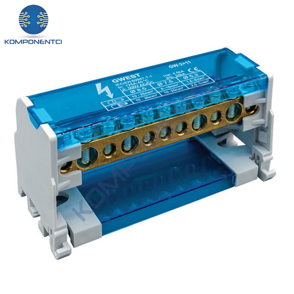 Gwest GW-2x11 2 Kutuplu 125A Girişli Dağıtıcı Ünite