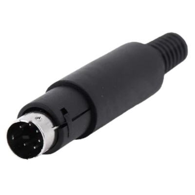 6 Pin Erkek Mini DIN Konnektör