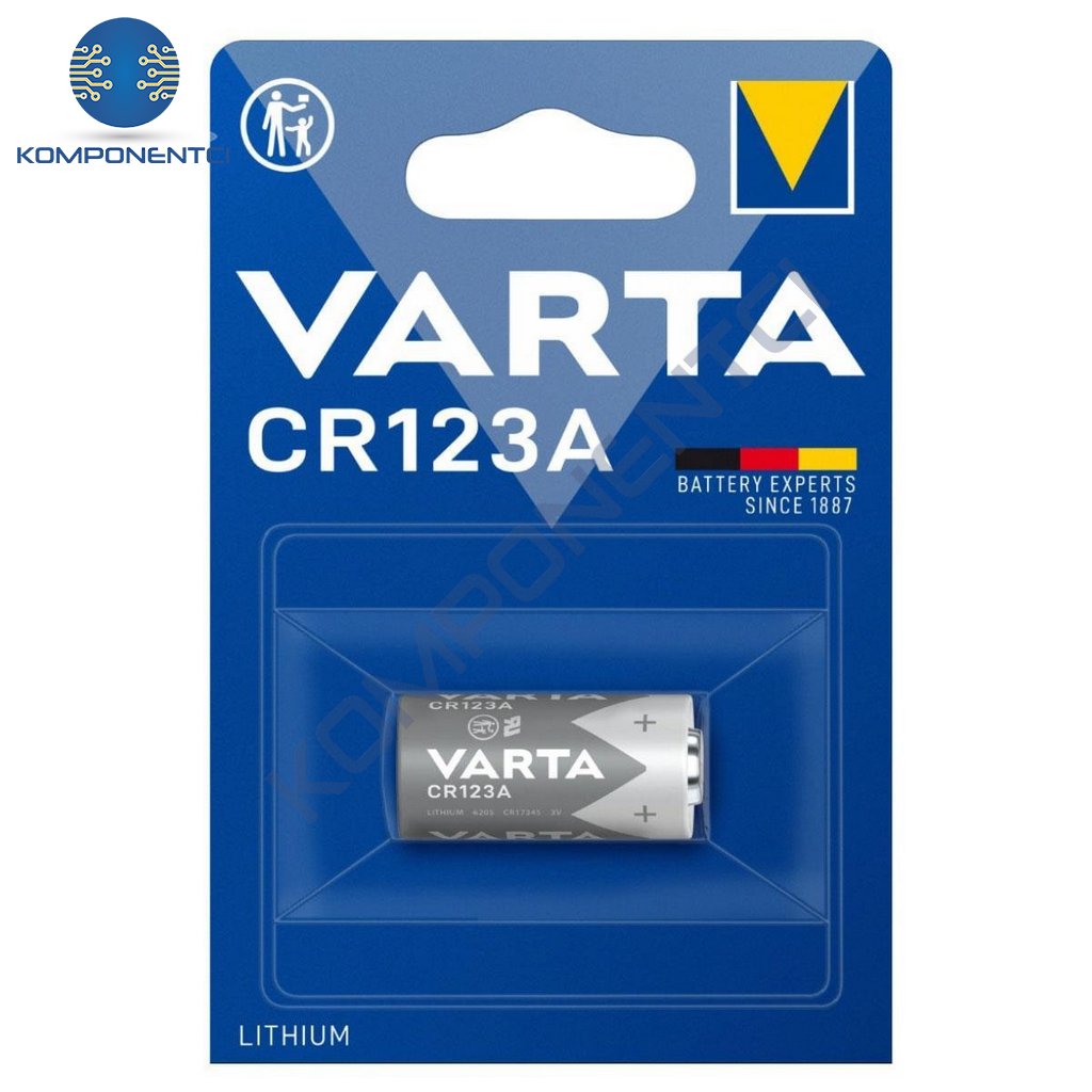 Varta CR123A 3V Lityum Pil Tekli 