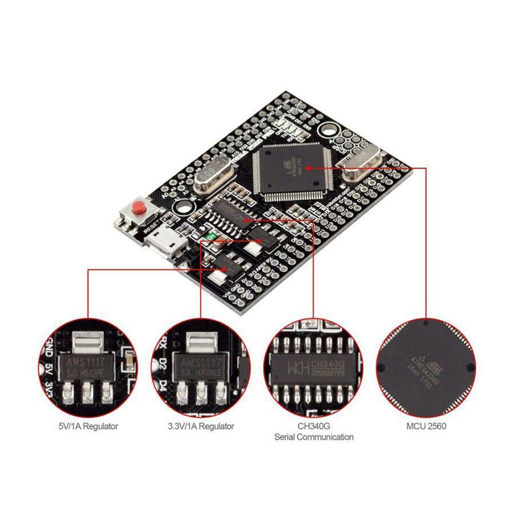 Arduino Mini Type C Arduino Mega2560 Pro Mini - Type C | Komponentci