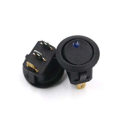 KCD1 Mavi Nokta Işıklı On-Off Anahtar 12V