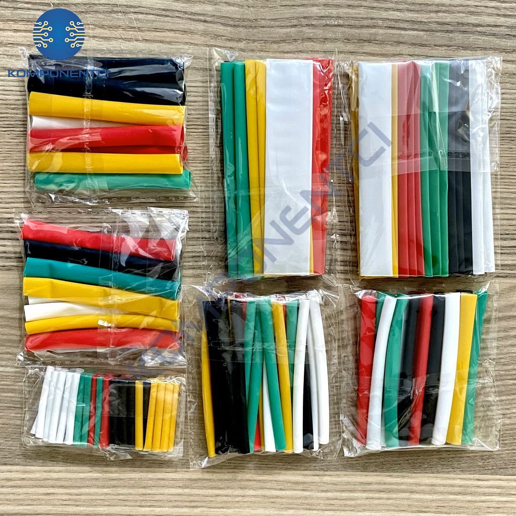 Isı ile Daralan Makaron Kablo Yalıtım Seti Shrink Boru 140 Parça