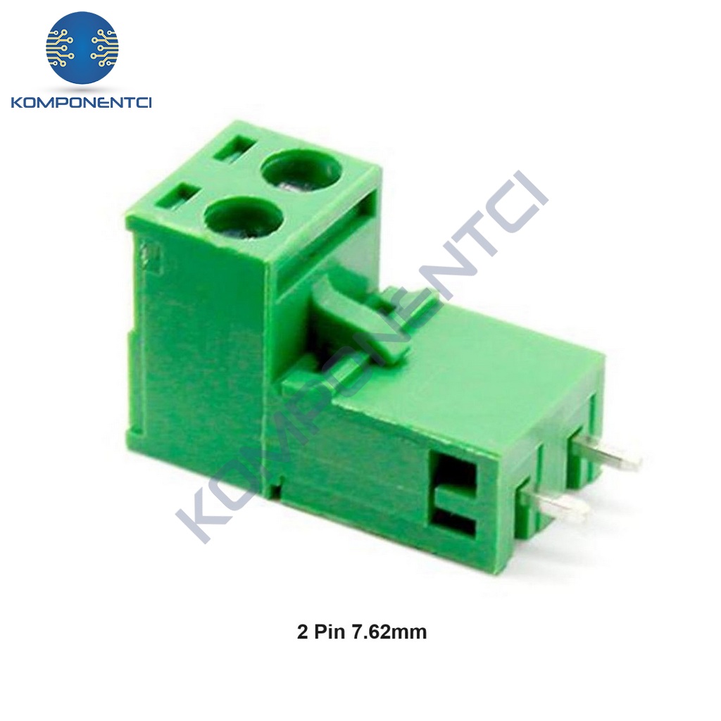 2 Pin 7.62mm Geçmeli 180C Takım Klemens