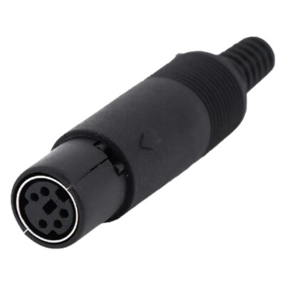 5 Pin Dişi Mini DIN Konnektör