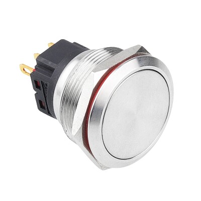 WD25B-P1Z 25mm Düz Anahtarlı Metal Buton