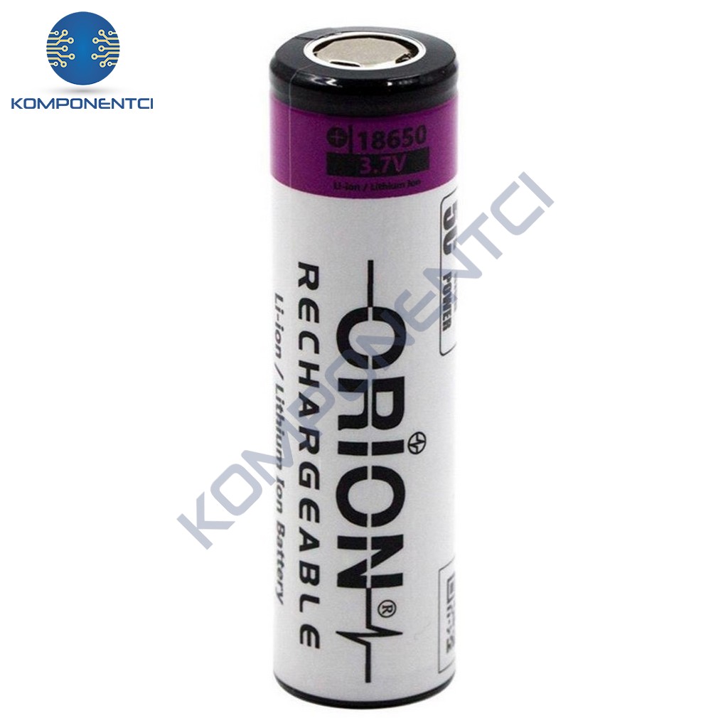 Orion 18650 3.7V 2600mAh Şarj Edilebilir Li-ion Pil | Komponentci