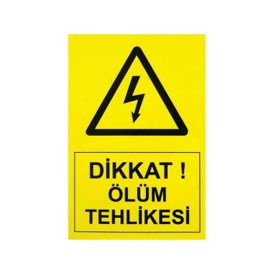 IS-Tİ3 Tehlike Etiketi 10x7cm (Yüksek Voltaj)