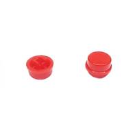 Buton 12x12 Yuvarlak Krmz Kapak
