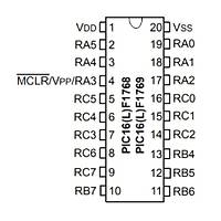 PIC16F1769-I/SS SMD 20SSOP 32MHz 8-Bit Mikrodenetleyici