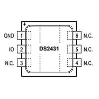 DS2431P+ 1Kbit Hafıza Entegresi Tsoc6