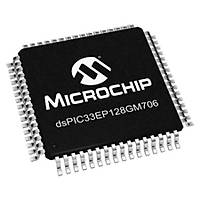 DSPIC33EP128GM706-I/PT 16-Bit 70MIPs Mikrodenetleyici TQFP64