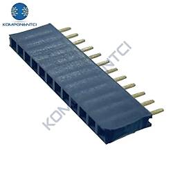 Dişi Pin Header 40 Pin 2.54mm 1x40 180° Tek Sıra | Komponentci