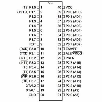 AT89S52-24PU 8-Bit 33MHz Mikrodenetleyici DIP-40