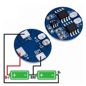 2S 5A BMS 18650 Lityum Pil arj Koruma Devresi