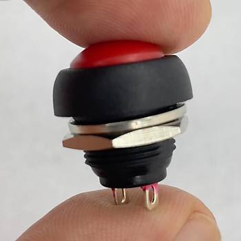 IC-184 Krmz Plastik Push Buton 12mm PBS-33B