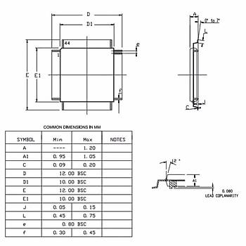 ATMEGA32U4-AU SMD TQFP-44 8-Bit 16Mhz Mikrodenetleyici