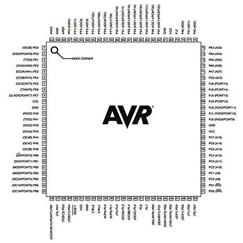 ATMEGA2560-16AU SMD 8-Bit 16MHz  TQFP-100
