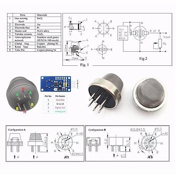 MQ-135 Hava Kalitesi lm Gaz Sensr Air Quality Sensor 1 Adet