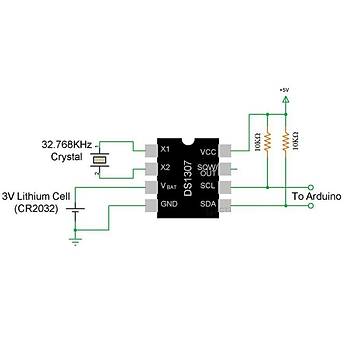 DS1307 Smd RTC Gerek Zaman Entegresi Soic-8
