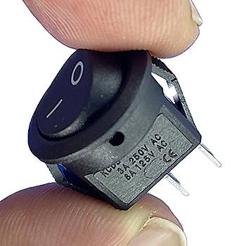 IC-134E Mini Yuvarlak Anahtar Iksz ON-OFF 2P