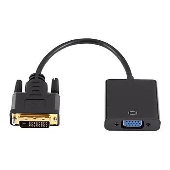 DVI-D (24+1) To Vga Aktif Dntrc Adaptr Kablo Siyah (DVI-D Erkek - VGA Dii)