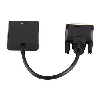 DVI-D (24+1) To Vga Aktif Dntrc Adaptr Kablo Siyah (DVI-D Erkek - VGA Dii)