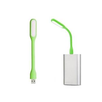 USB Led Işık Esnek Okuma Lamba - Yeşil