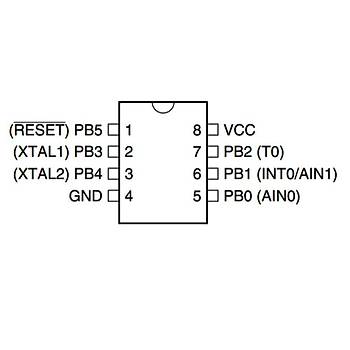 ATtiny11L-2PC 8-Bit 2MHz Mikrodenetleyici PDIP-8