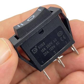 IC-115 Tekli Dar Iksz Anahtar On-Off-On Siyah