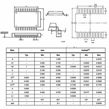 STM8L051F3P6 8-Bit 16MHz Mikrodenetleyici Tssop20