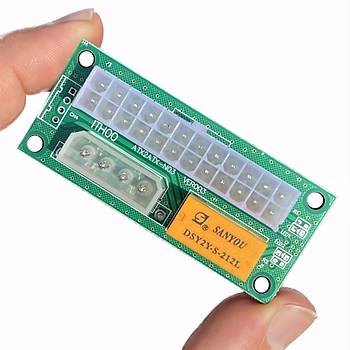 2PSU ATX - SATA Molex 24 Pin Güç Kaynağı Adaptörü