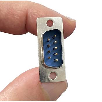 9 Pin (DB9) Erkek Konnektr D-Sub Lehim Tipi 1 Adet