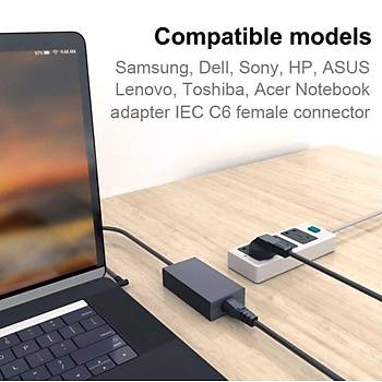 Notebook-PC-Laptop Güç(Power) Adaptör Kablo 1.5m