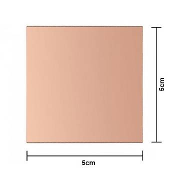 5x5 Bakr Plaket 50x50mm